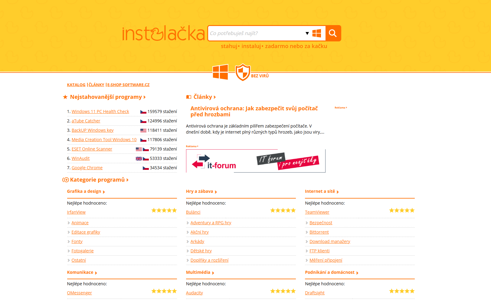 Náhled webu Instalacka.cz
